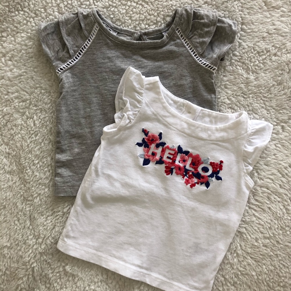 Janie and Jack baby girl tops